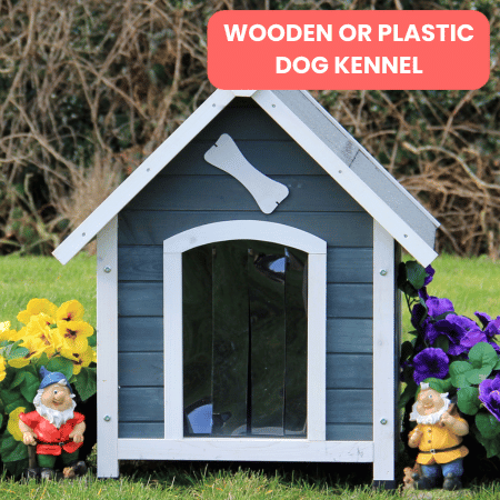 Wooden or Plastic Dog Kennels